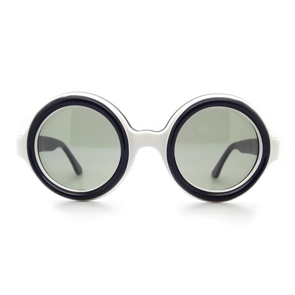 Vintage 70s Sunglasses MonoChrome Hockney Hand Made in France New Old Stock Sun main image 5